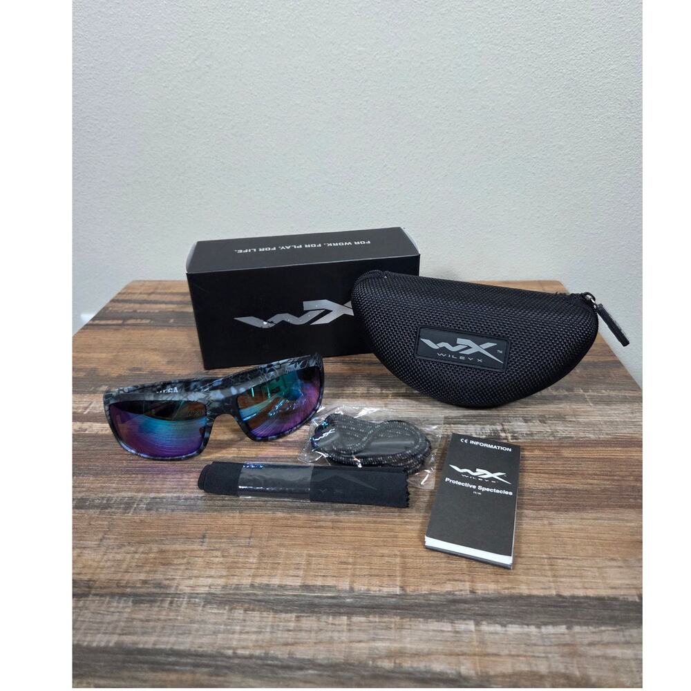 Kryptek WX Omega Neptune Polarized Green Mirror Lenses Gray Frame Sunglasses NWT